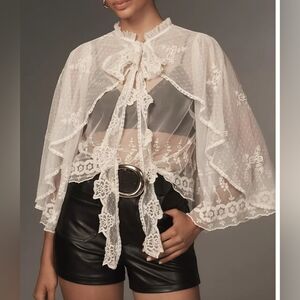 Elegant White Lace Blouse